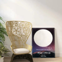 Personalizuotas žvaigždžių žemėlapis su fonu ant drobės  Drobe -  dovanokis.lt