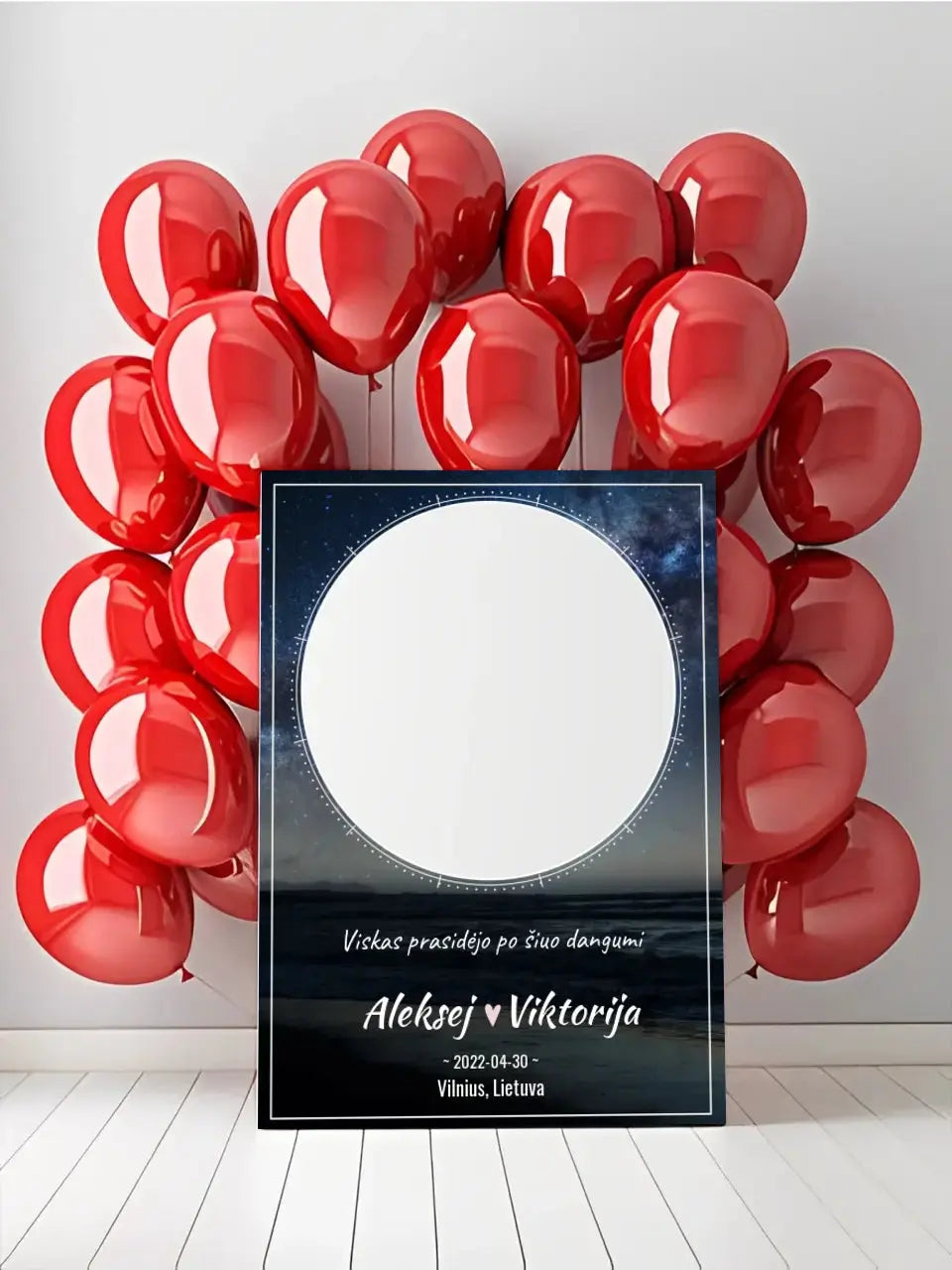 Personalizuotas žvaigždžių žemėlapis su fonu ant drobės  Drobe -  dovanokis.lt