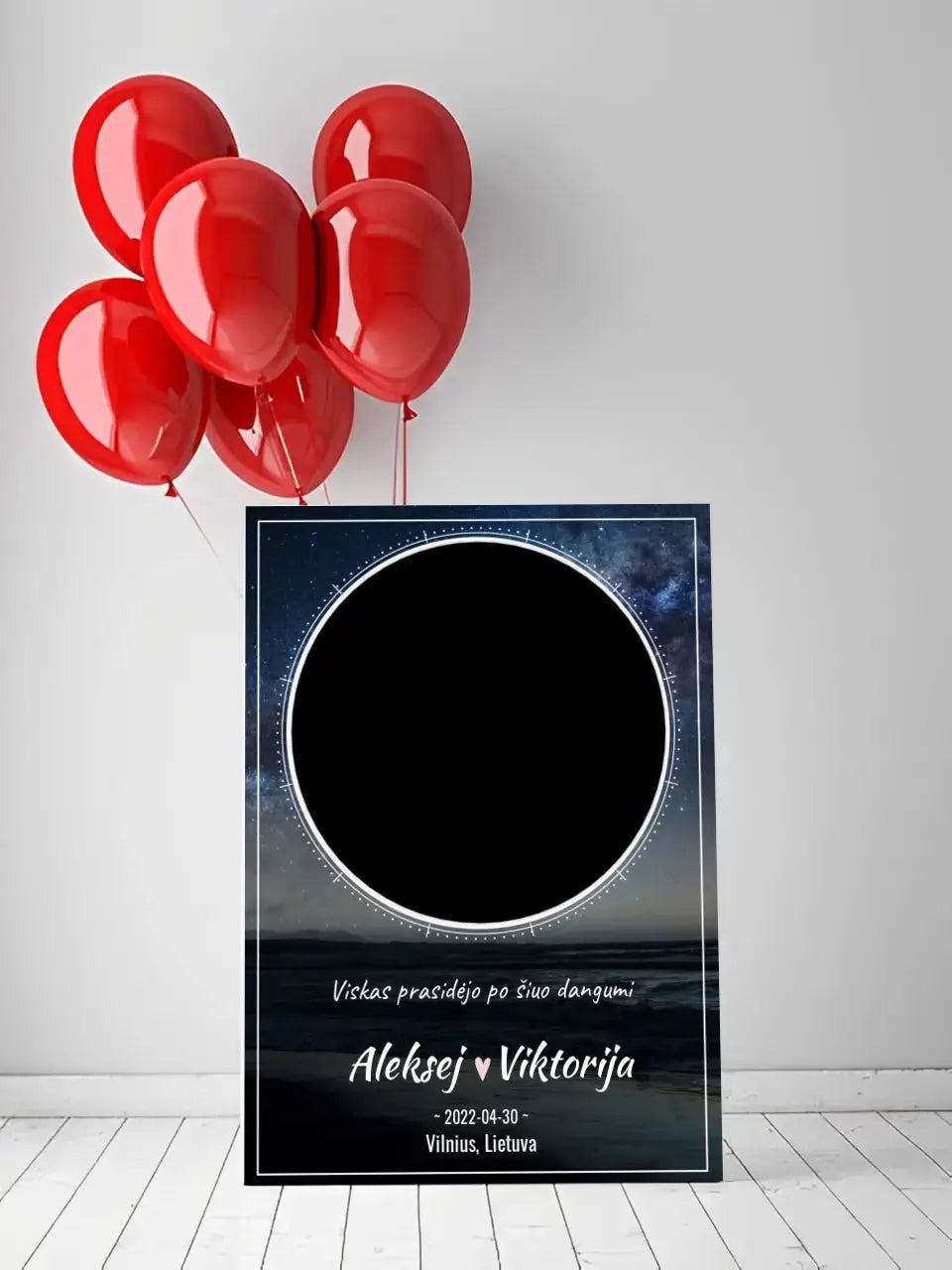 Personalizuotas žvaigždžių žemėlapis su fonu ant drobės  Drobe -  dovanokis.lt