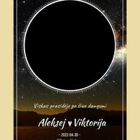 Personalizuotas žvaigždžių žemėlapis su fonu ant drobės  Drobe -  dovanokis.lt