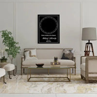 Personalizuotas žvaigždžių žemėlapis ant drobės  Drobe -  dovanokis.lt