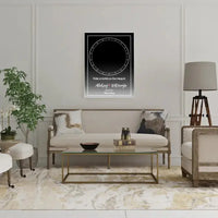 Personalizuotas žvaigždžių žemėlapis ant drobės  Drobe -  dovanokis.lt