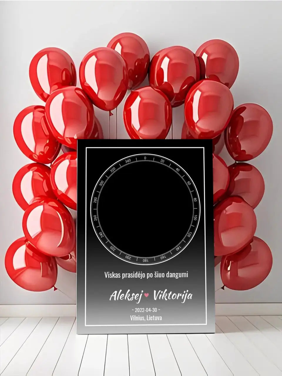 Personalizuotas žvaigždžių žemėlapis ant drobės  Drobe -  dovanokis.lt