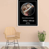 Personalizuotas žvaigždžių žemėlapis, plakatas su rėmeliu  Posteris(Plakatas) -  dovanokis.lt