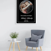 Personalizuotas žvaigždžių žemėlapis, plakatas su rėmeliu  Posteris(Plakatas) -  dovanokis.lt