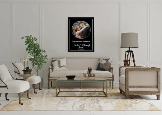 Personalizuotas žvaigždžių žemėlapis ant drobės  Drobe -  dovanokis.lt