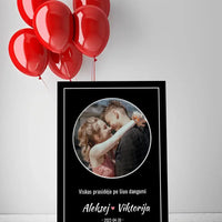 Personalizuotas žvaigždžių žemėlapis ant drobės  Drobe -  dovanokis.lt