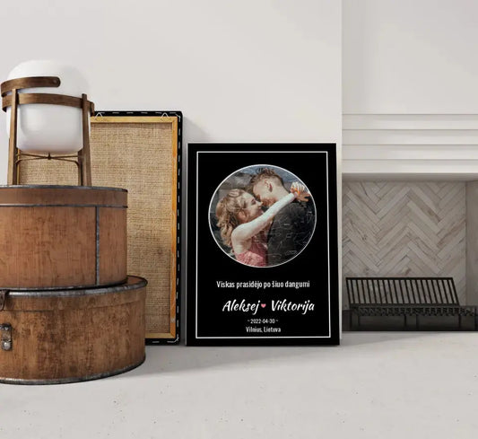 Personalizuotas žvaigždžių žemėlapis ant drobės  Drobe -  dovanokis.lt