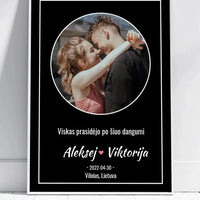 Personalizuotas žvaigždžių žemėlapis, plakatas su rėmeliu  Posteris(Plakatas) -  dovanokis.lt