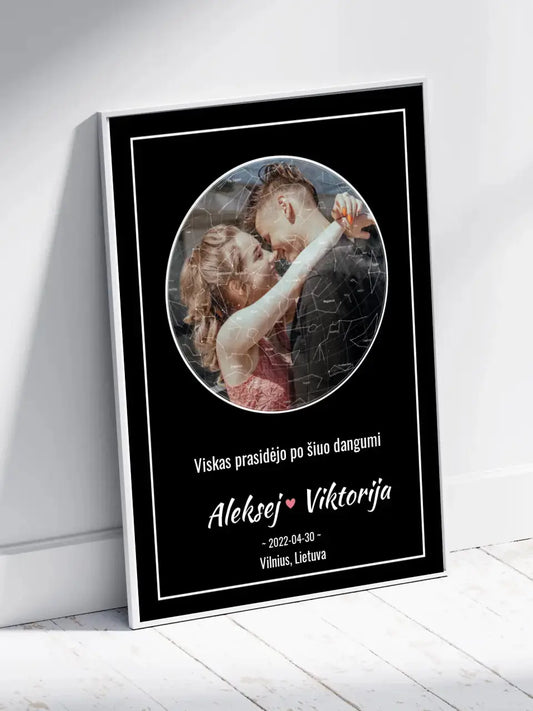 Personalizuotas žvaigždžių žemėlapis, plakatas su rėmeliu  Posteris(Plakatas) -  dovanokis.lt