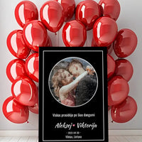 Personalizuotas žvaigždžių žemėlapis ant drobės  Drobe -  dovanokis.lt