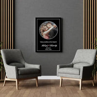 Personalizuotas žvaigždžių žemėlapis ant drobės  Drobe -  dovanokis.lt