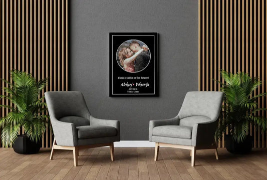 Personalizuotas žvaigždžių žemėlapis ant drobės  Drobe -  dovanokis.lt