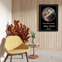 Personalizuotas žvaigždžių žemėlapis ant drobės  Drobe -  dovanokis.lt