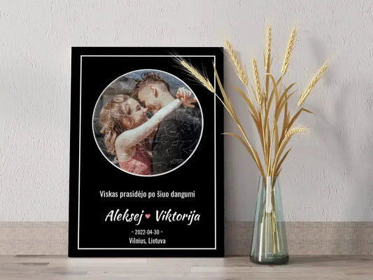 Personalizuotas žvaigždžių žemėlapis ant drobės  Drobe -  dovanokis.lt