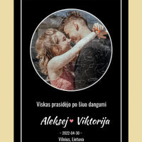 Personalizuotas žvaigždžių žemėlapis ant drobės  Drobe -  dovanokis.lt