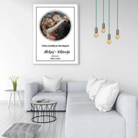 Personalizuotas žvaigždžių žemėlapis, plakatas su rėmeliu  Posteris(Plakatas) -  dovanokis.lt