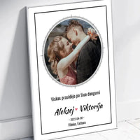 Personalizuotas žvaigždžių žemėlapis, plakatas su rėmeliu  Posteris(Plakatas) -  dovanokis.lt