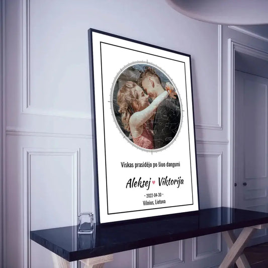 Personalizuotas žvaigždžių žemėlapis, plakatas su rėmeliu  Posteris(Plakatas) -  dovanokis.lt