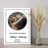 Personalizuotas žvaigždžių žemėlapis ant drobės  Drobe -  dovanokis.lt