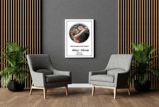 Personalizuotas žvaigždžių žemėlapis ant drobės  Drobe -  dovanokis.lt