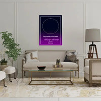 Personalizuotas žvaigždžių žemėlapis ant drobės  Drobe -  dovanokis.lt