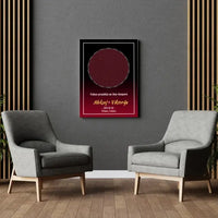 Personalizuotas žvaigždžių žemėlapis ant drobės  Drobe -  dovanokis.lt