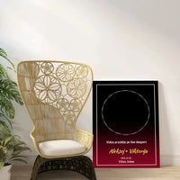 Personalizuotas žvaigždžių žemėlapis ant drobės  Drobe -  dovanokis.lt