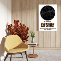 Personalizuotas žvaigždžių žemėlapis ant drobės  Drobe -  dovanokis.lt