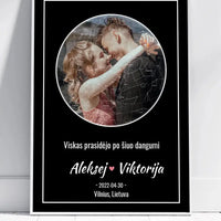 Personalizuotas žvaigždžių žemėlapis, plakatas su rėmeliu  Posteris(Plakatas) -  dovanokis.lt