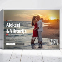 Personalizuotas "Netflix" dizaino įrėmintas plakatas su jūsų nuotrauka ir vardais  Customizer -  dovanokis.lt