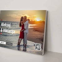 Personalizuotas "Netflix" dizaino kūrinys ant drobės su jūsų nuotraukomis ir vardais  Drobe -  dovanokis.lt