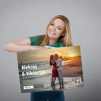 Personalizuotas "Netflix" dizaino kūrinys ant drobės su jūsų nuotraukomis ir vardais  Drobe -  dovanokis.lt