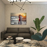 Personalizuotas "Netflix" dizaino kūrinys ant drobės su jūsų nuotraukomis ir vardais  Drobe -  dovanokis.lt