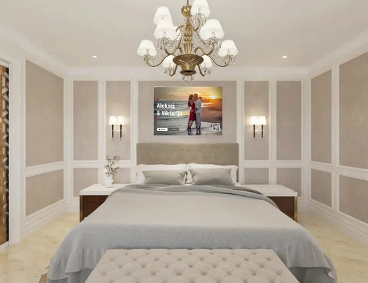 Personalizuotas "Netflix" dizaino kūrinys ant drobės su jūsų nuotraukomis ir vardais  Drobe -  dovanokis.lt