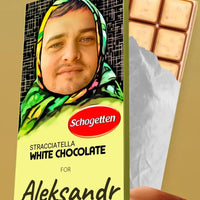 Personalizuotas "Alionka" šokoladas su jūsų nuotrauka TeeInBlue