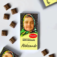 Personalizuotas "Alionka" šokoladas su jūsų nuotrauka TeeInBlue