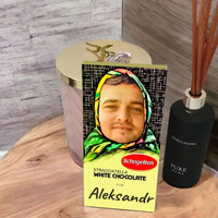 Personalizuotas "Alionka" šokoladas su jūsų nuotrauka TeeInBlue