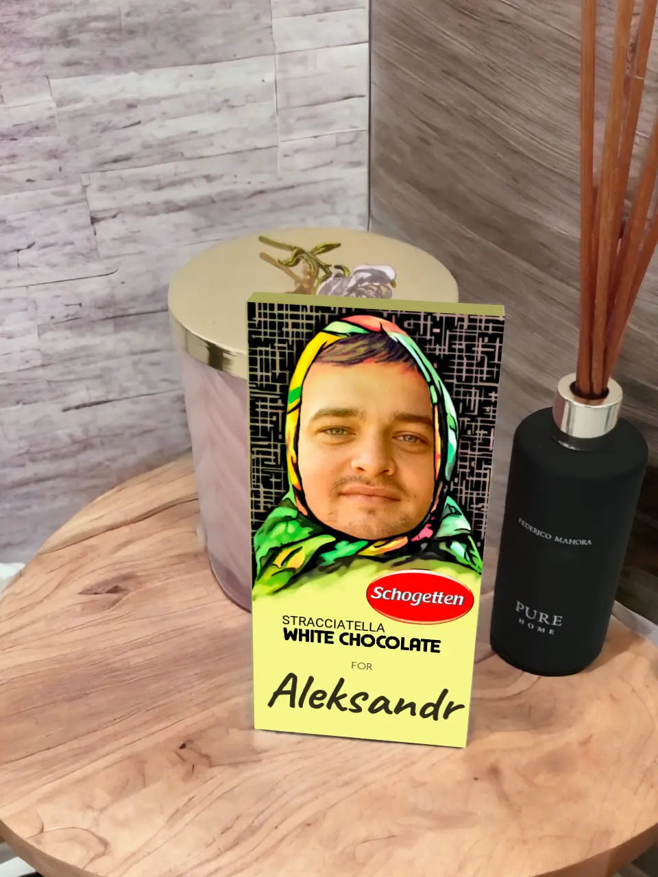 Personalizuotas "Alionka" šokoladas su jūsų nuotrauka
