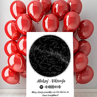 Personalizuotas žvaigždžių žemėlapis su spotify kodu ir tekstu ant drobės  Drobe -  dovanokis.lt