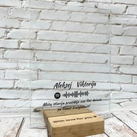 Personalizuotas žvaigždžių žemėlapis, stiklinis posteris, su spotify kodu TeeInBlue