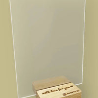 Personalizuotas žvaigždžiu žemėlapio stiklinis posteris su forma ir jūsų nuotrauka TeeInBlue