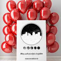 Personalizuotas žvaigždžių žemėlapis ant drobės su jūsų vieta ir žemėlapiu  Drobe -  dovanokis.lt