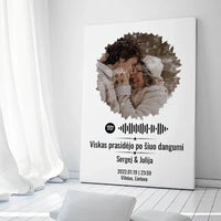 Personalizuotas žvaigždžių žemėlapis su skirtingomis formomis ir jūsų nuotrauka bei „Spotify“ kodu  Customizer -  dovanokis.lt