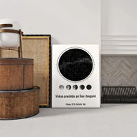 Personalizuotas žvaigždžių žemėlapis ant drobės  Drobe -  dovanokis.lt