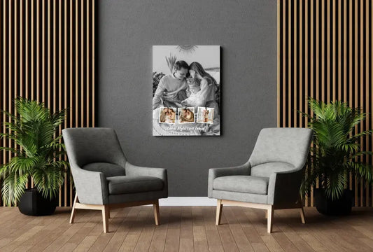 Personalizuotas šeimos spaudinys ant drobės su jūsų nuotraukomis  Drobe -  dovanokis.lt