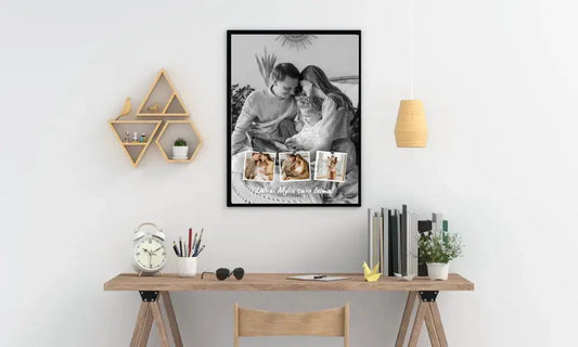 Personalizuotas šeimos įrėmintas plakatas su jūsų nuotraukomis  Posteris(Plakatas) -  dovanokis.lt