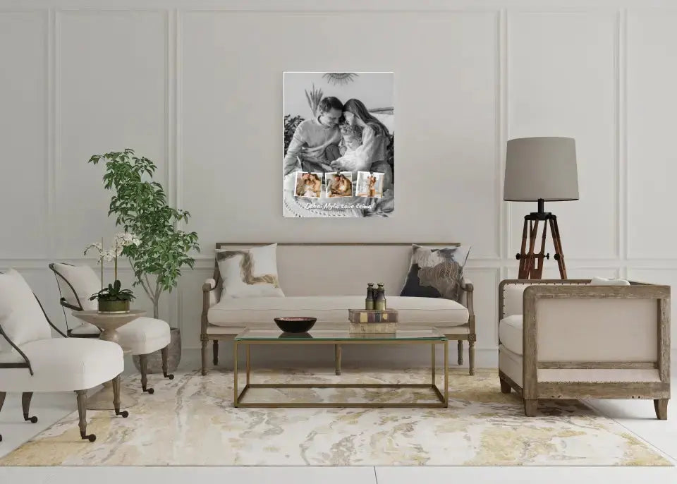 Personalizuotas šeimos spaudinys ant drobės su jūsų nuotraukomis  Drobe -  dovanokis.lt