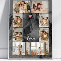 Personalizuotas šeimos įrėmintas plakatas su jūsų nuotraukomis  Posteris(Plakatas) -  dovanokis.lt