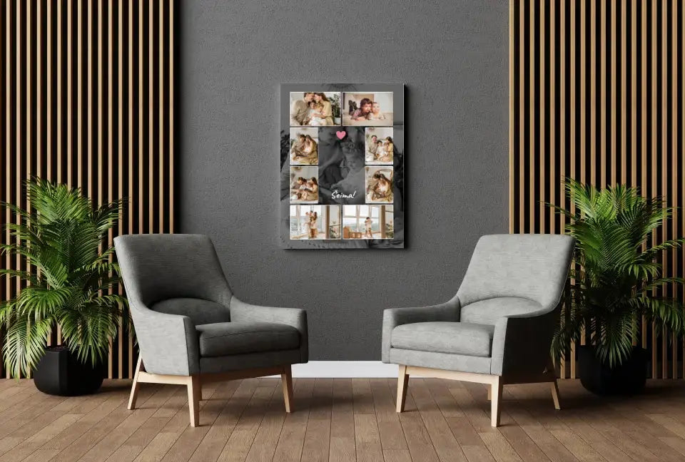 Personalizuotas šeimos spaudinys ant drobės su jūsų nuotraukomis  Drobe -  dovanokis.lt